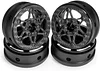 1.9 Beadlock Wheels, 4Pcs Carbon Fiber 1.9 Wheels, 1.41oz/Pcs Lightweight 1.9 Crawler Wheels for Axial SCX10 II SCX10 III Capra TF2 Element Enduro Redcat TRX4 Upgrades (D)