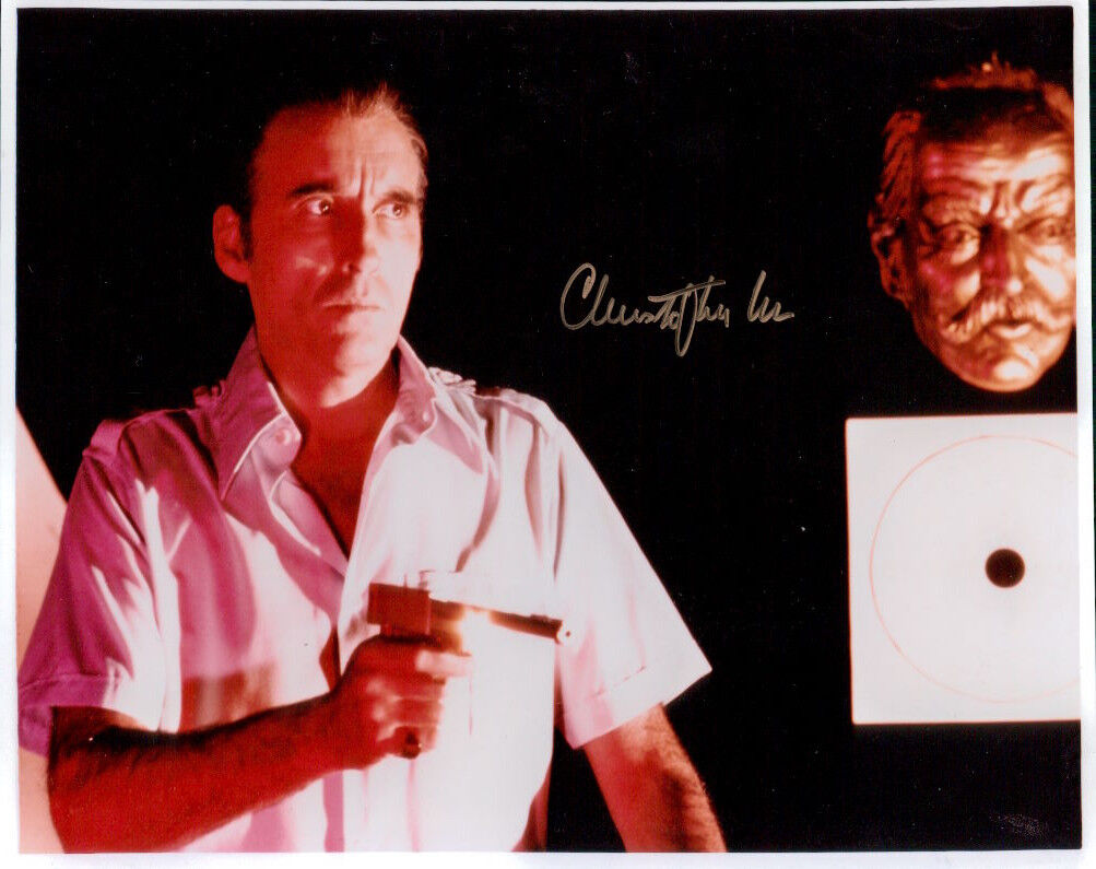 Christopher Lee signed authentic 8x10 Photo Poster painting COA