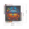 Diamond Painting -DIY Round Drill Odd Pumpkin Stained Glass