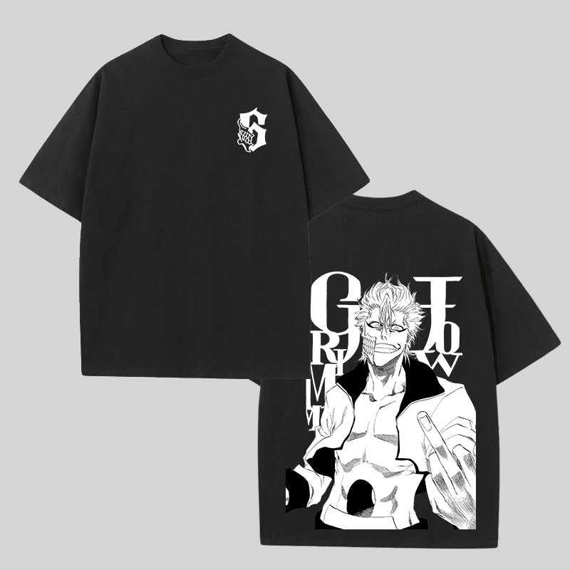 Grimmjow Jaegerjaques Bleach Printed Unisex Oversized T-shirts