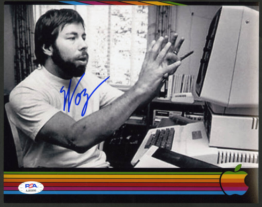 Steve Woz Wozniak SIGNED 8x10 Photo Poster painting Jobs Apple Computer PSA/DNA AUTOGRAPHED