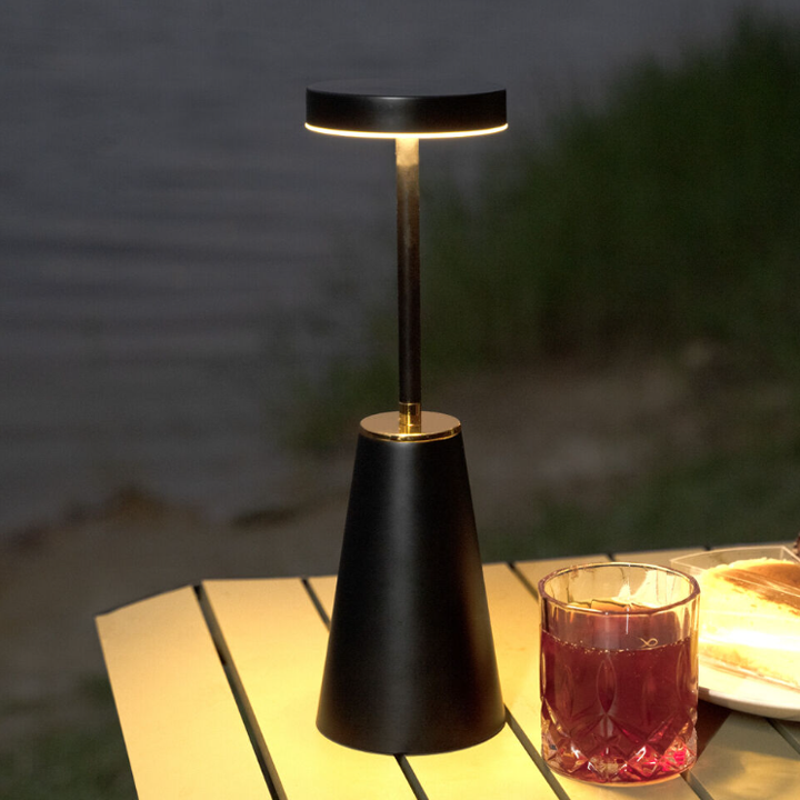 Modern Cordless Table Lamp - 3 Colors Dimmable USB Rechargeable Touch Desk Lamp with 4000mAh Battery - Appledas