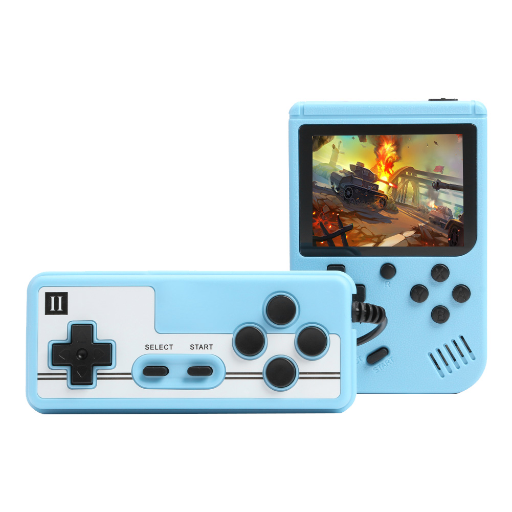 

Pocket Handheld Game Console Portable 500 Video Games Player w/ Controller, Blue, 501 Original