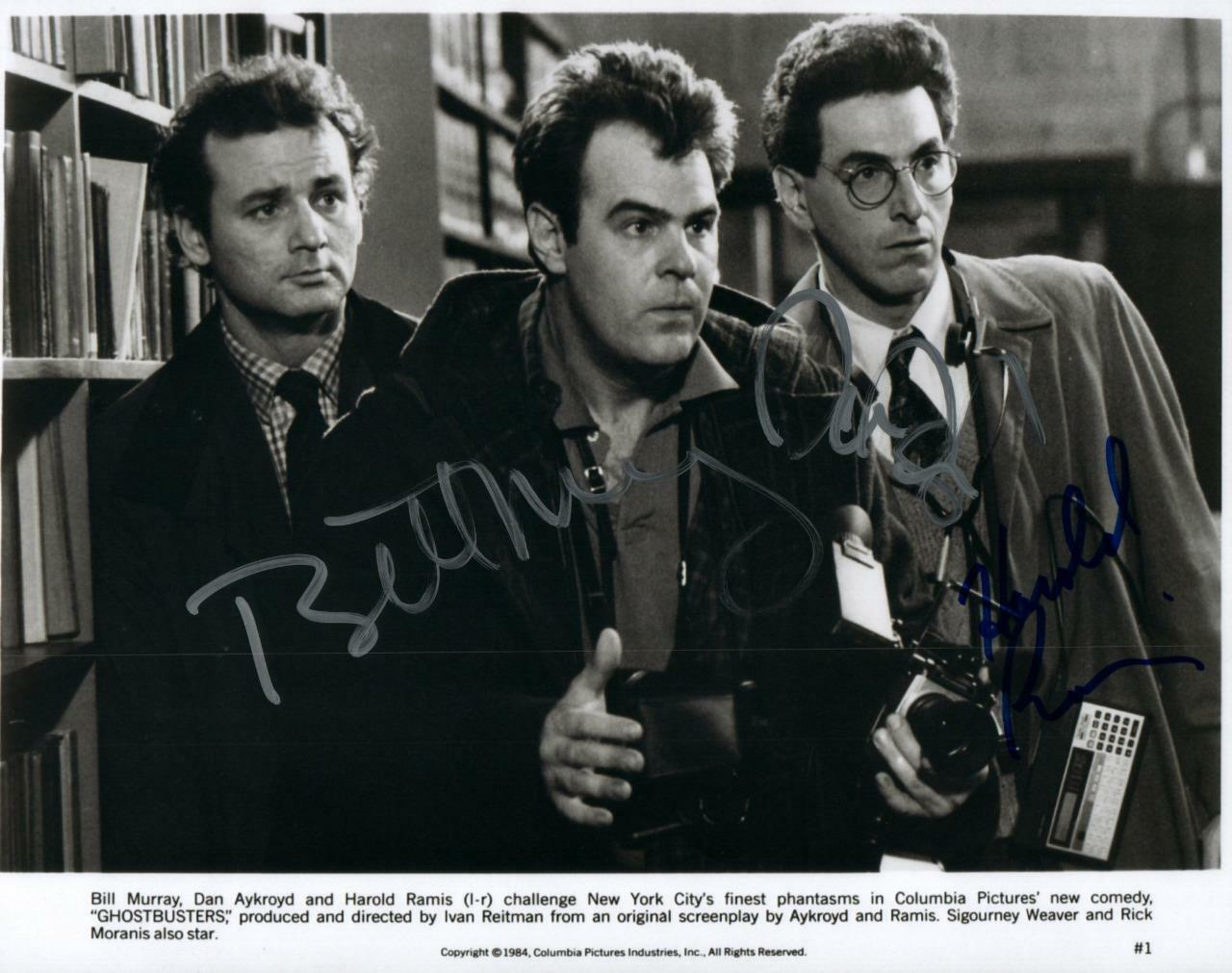 Bill Murray Ramis Aykroyd signed 8x10 Picture autographed Photo Poster painting Nice with COA