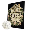 DIY Pearl Painting Love House for Home Wall Decor with Frame(30x40cm)