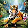 Diamond Painting-DIY Full Round Drill Tiger