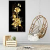 (Big Size)Golden Rose Flower - 11CT Counted Cross Stitch - 30*60cm
