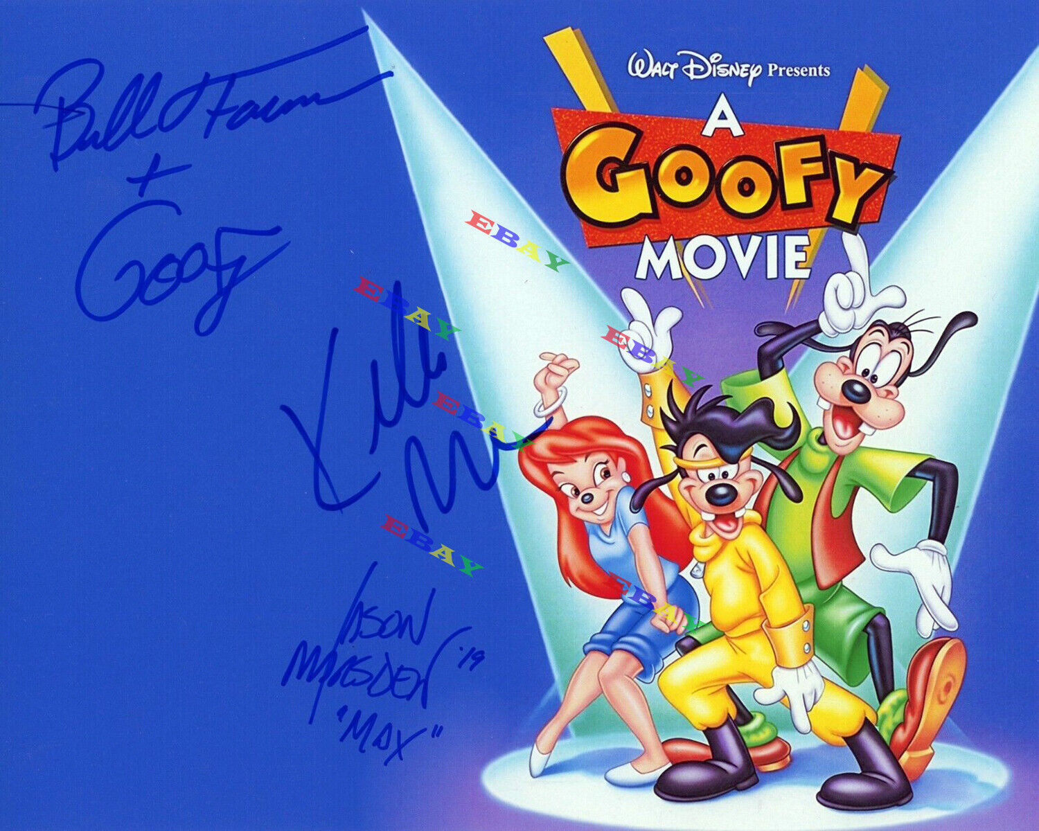 BILL FARMER & JASON MARSDEN GOOFY MAX Autographed Signed 8x10 Photo Poster painting Reprint