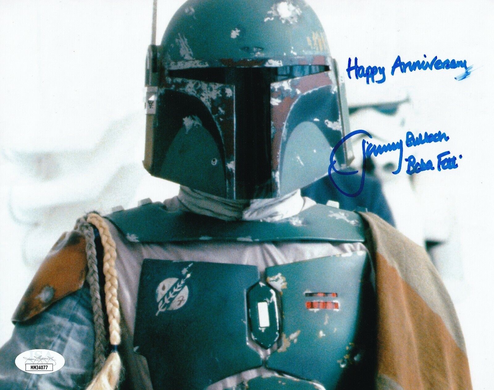 Jeremy Bulloch REAL hand SIGNED Boba Fett Star Wars Photo Poster painting #1 JSA COA Empire Sith