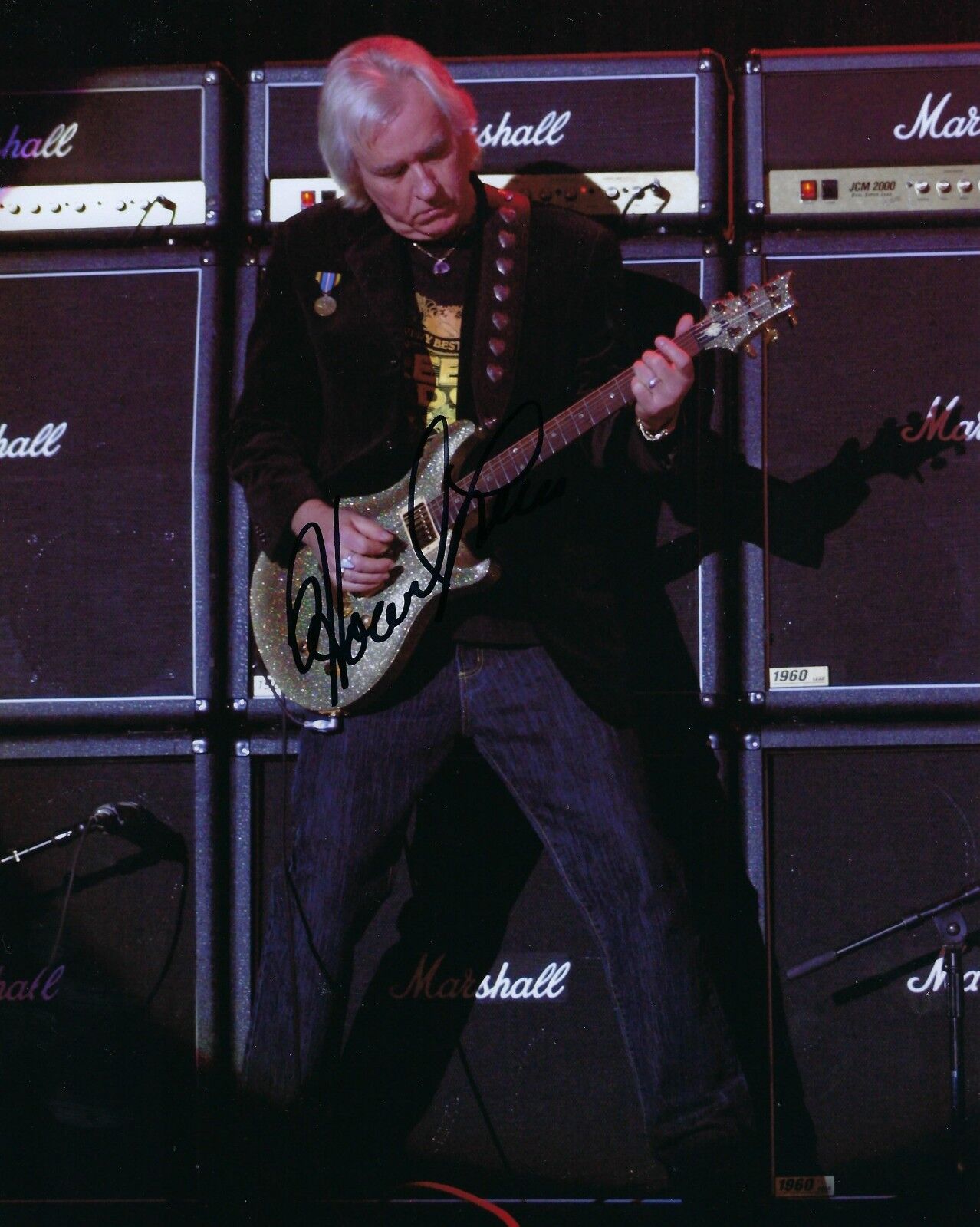 GFA Heart Guitarist * HOWARD LEESE * Signed Autograph 8x10 Photo Poster painting PROOF AD8 COA