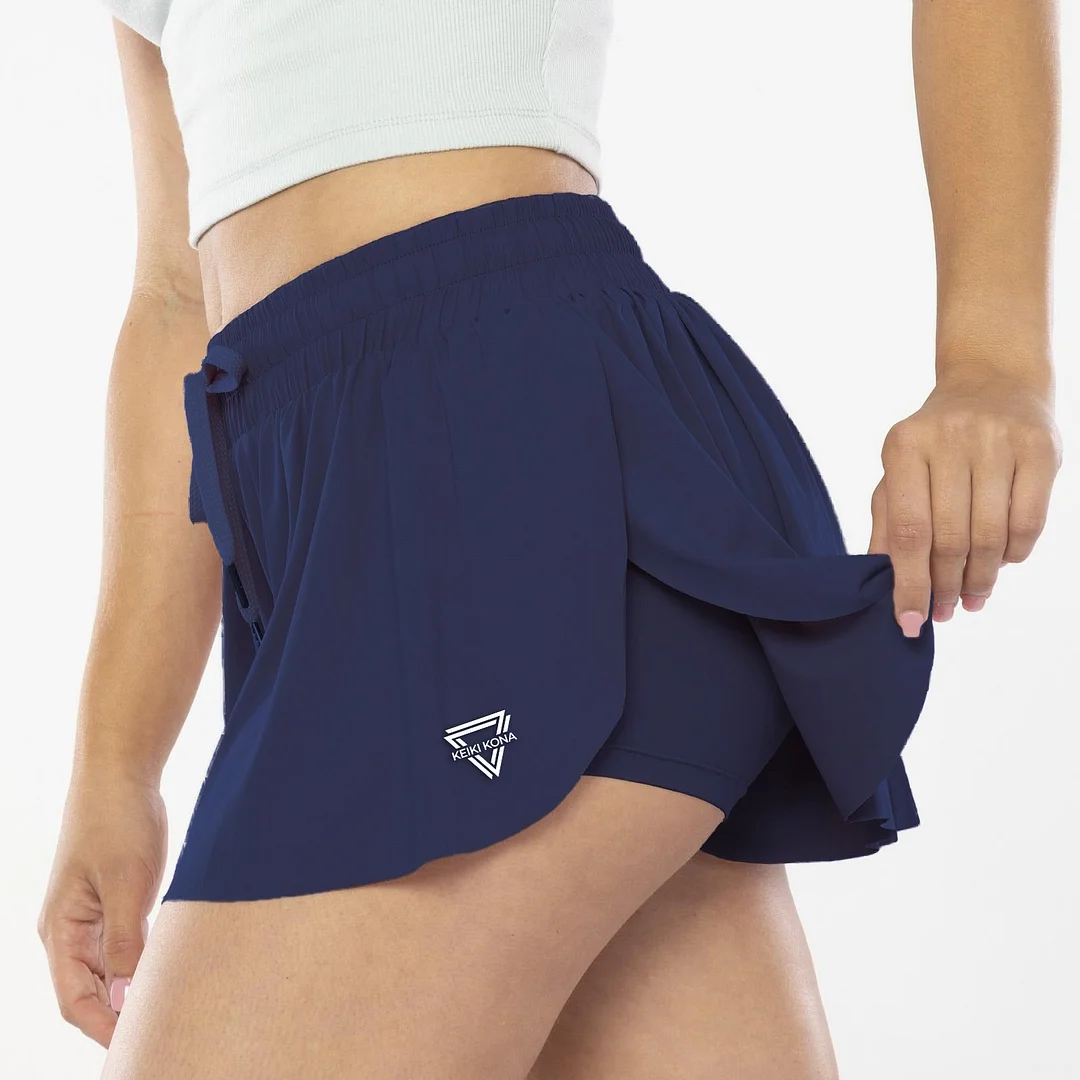 2-in-1 Flowy Fitness Shorts