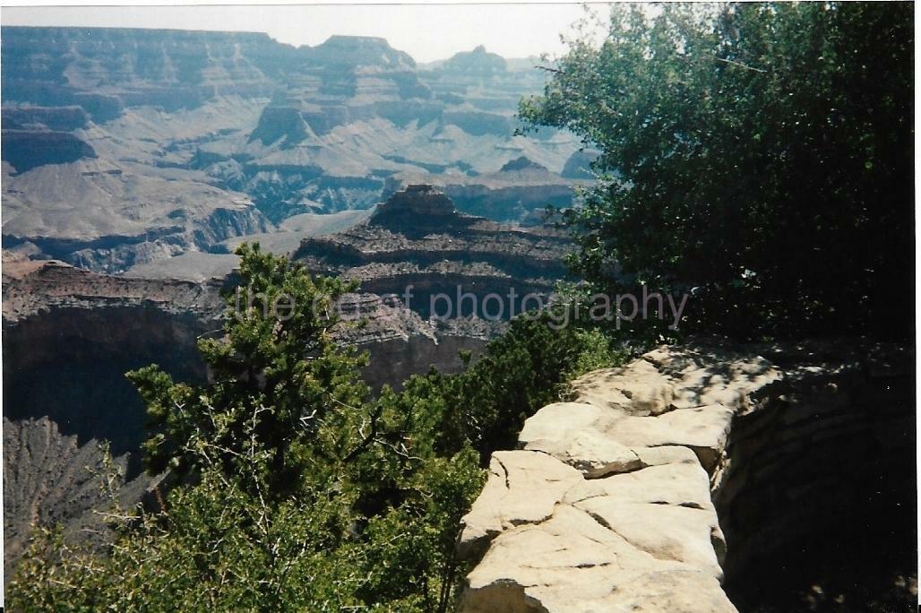 FOUND Photo Poster paintingGRAPH Color GRAND CANYON Original Snapshot VINTAGE 18 15 P