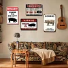 4pcs - Beware of Pig- Vintage Metal Signs(12*16Inch)