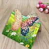 (US Local)6PCS DIY Butterfly Designs Diamond Art Greeting Cards Diamond Art Handmade Cards