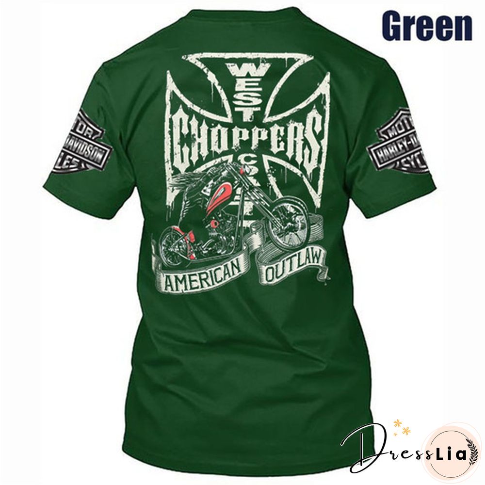West Coast Choppers Men's T-shirt Cross Black Tuning Biker Shirt