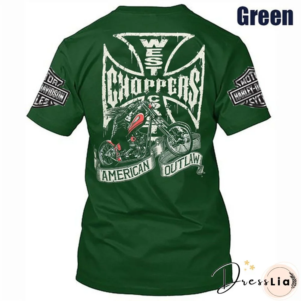 West Coast Choppers Men's T-shirt Cross Black Tuning Biker Shirt
