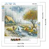 Country Stream-Full Round Diamond Painting 40*40CM