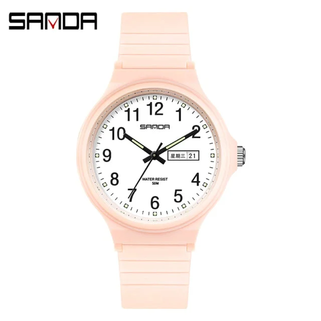 Women Quartz Watches Minimalism Style Ladies Quartz Wristwatch Fashion Black White Waterproof Watch Clock Reloj