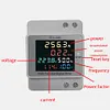 6IN1 DIN-Rail AC Volt Monitor Digital Active Power Factor Energy Meter 110V 220V