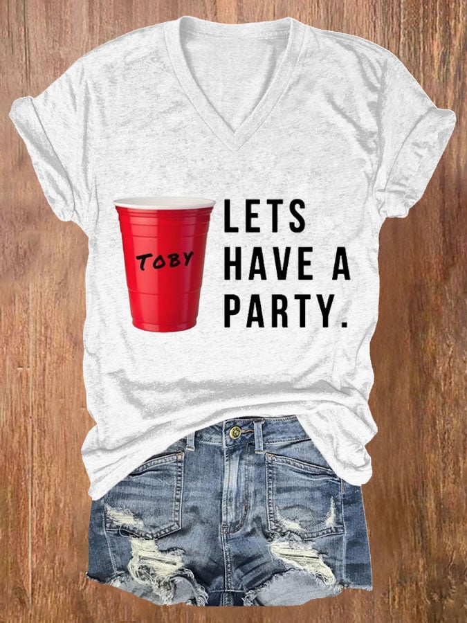 Women's Red Solo Cup Print T-shirt