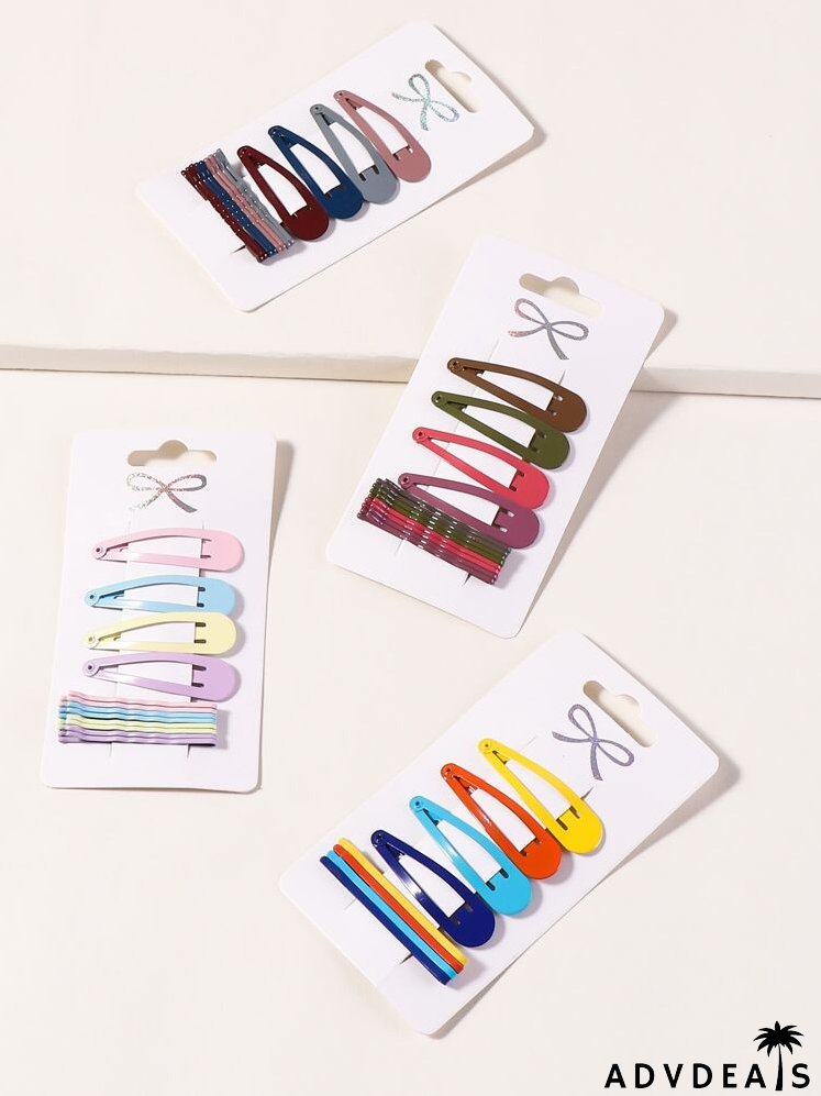 44pcs Colorful Hair Clip & Bobby Pin