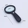 Handheld Magnifying Glass with LED Light & 3 Brightness Levels Illuminated Book Magnifier USB Rechargeable for Senior Reading Coin Stamps Inspection Gift (Black)