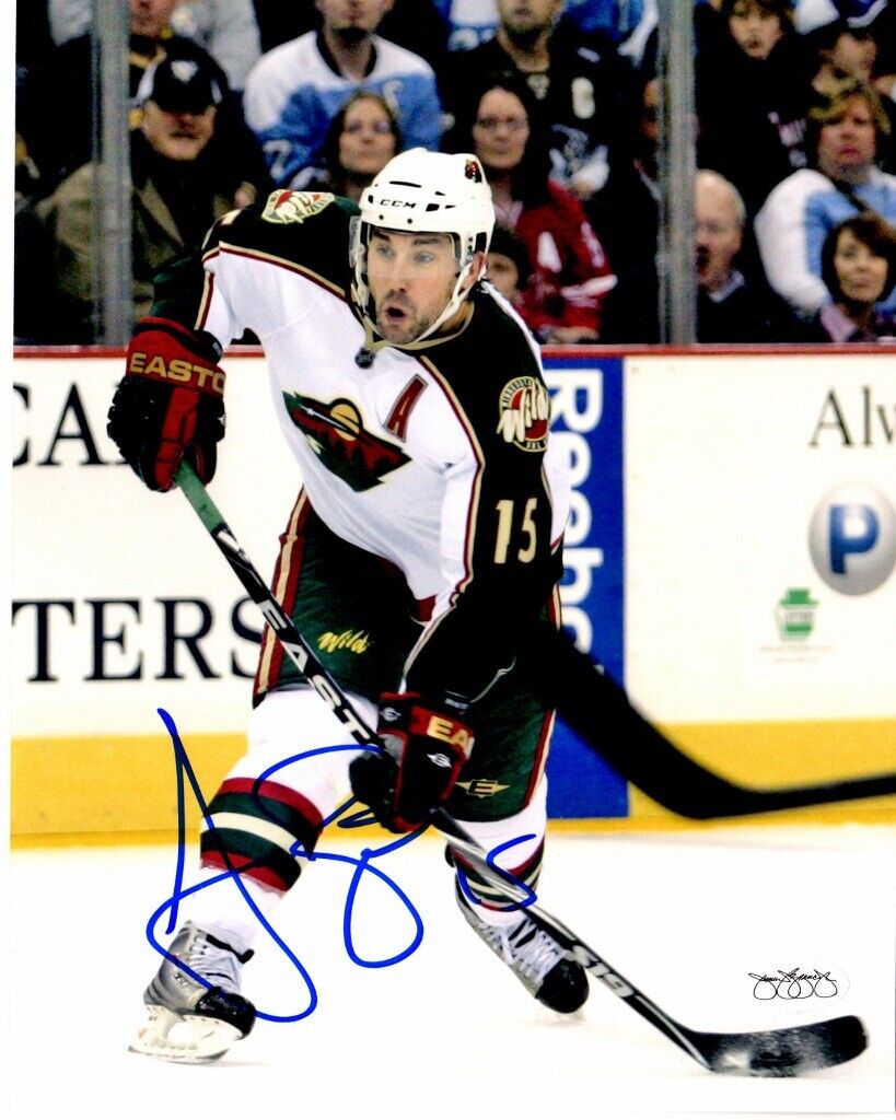 Andrew Brunette Signed Minnesota Wild 8x10 inch Photo Poster painting - JSA Sticker of Aproval