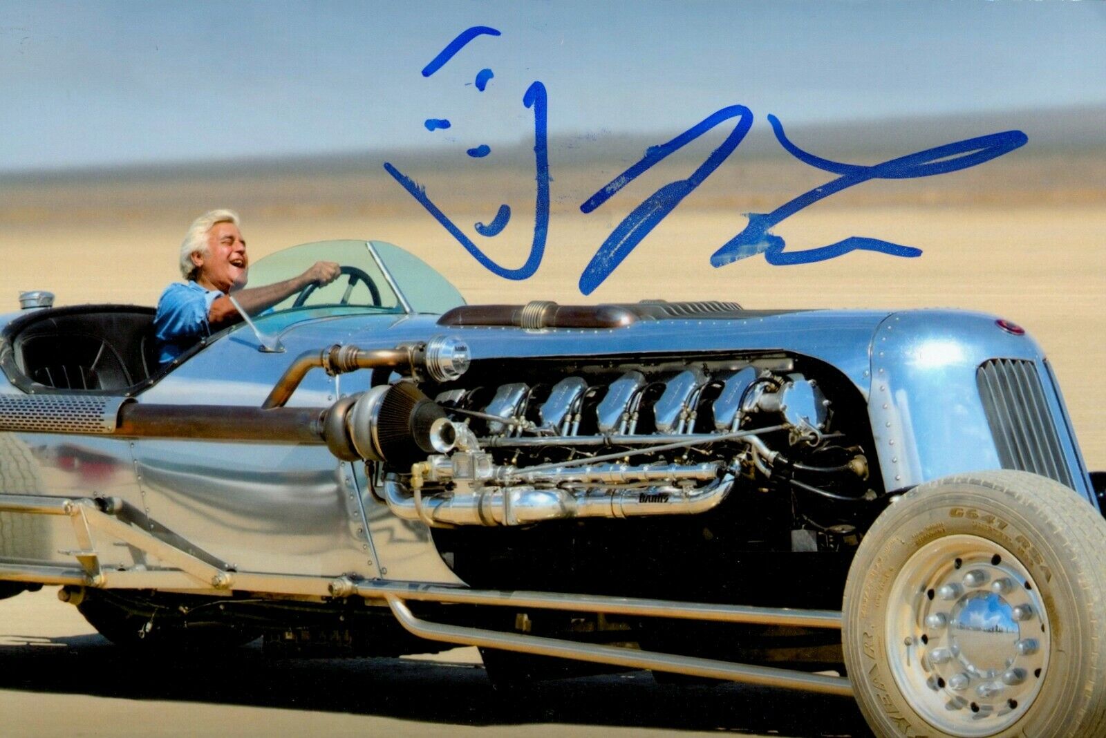 SMUDGED Jay Leno Signed 6x4 Photo Poster painting The Jay Leno Chat Show Genuine Autograph + COA