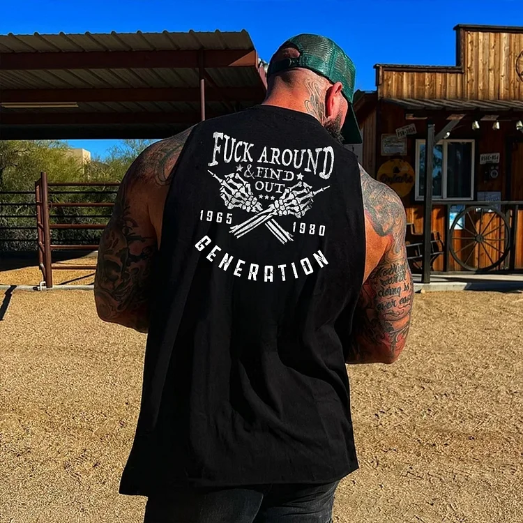 GenX Tank Top | Personalized FAFO EST for 1965-1980 Generation 