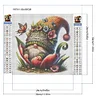 >SALE<5D DIY Full Round Drill Diamond Painting Blooming Gnome Art Home Decor 30x30cm