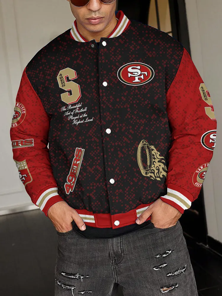 San Francisco 49ers  National Football League 2024 Make Your Mark Unisex Varsity Jacket