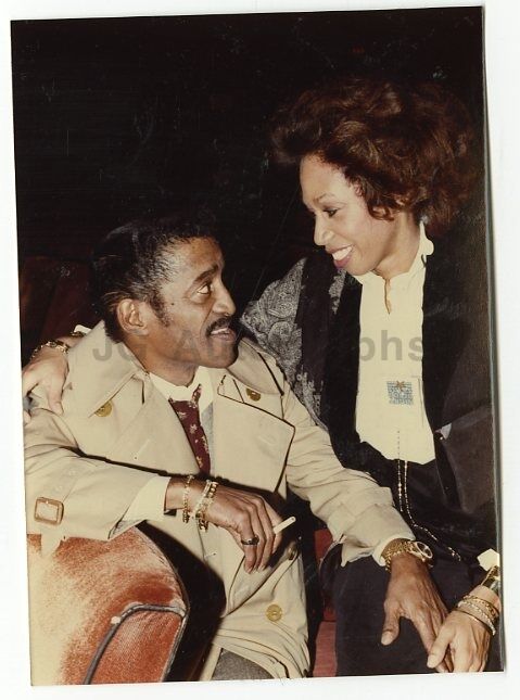 Sammy Davis Jr. & Diahann Carroll - Vintage Candid Photo Poster painting by Peter Warrack