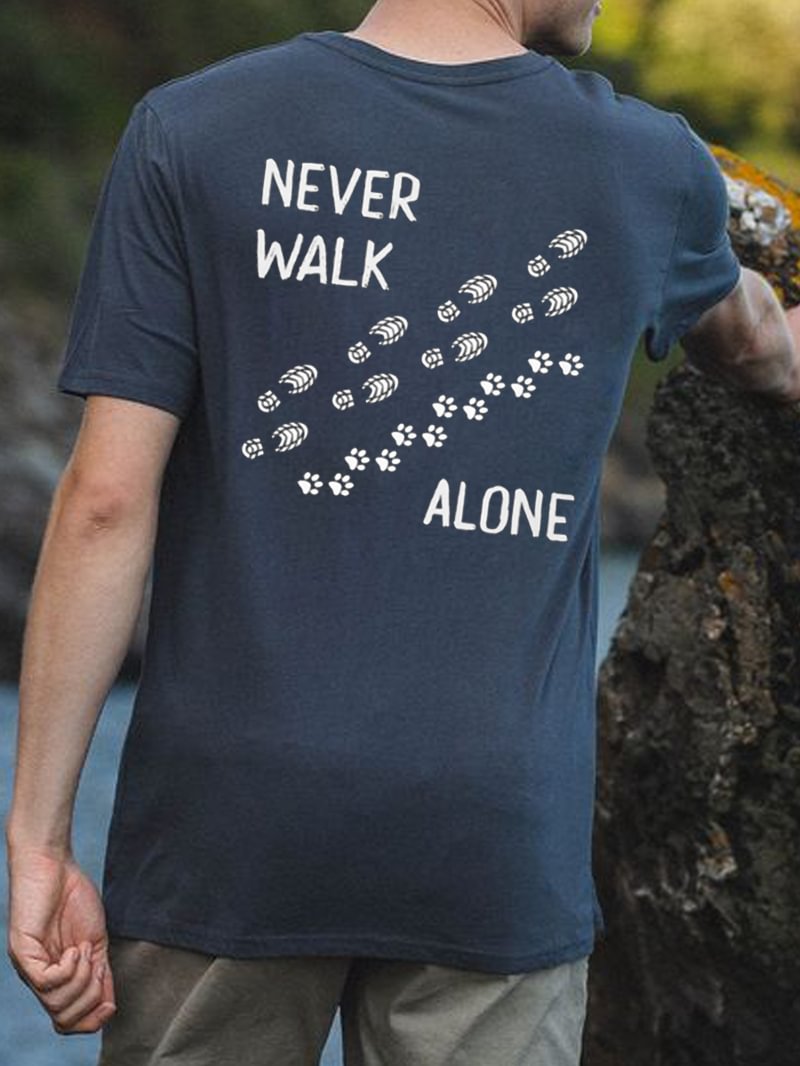 Never Walk Alone Men's Casual T-Shirt in  mildstyles