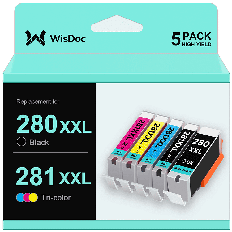 PGI-280XXL WINC for Canon 280 281 ink cartridges for Canon tr8620a ink cartridges tr8620 tr8520 tr8600 ts6120 ts9521c printer (5pk)