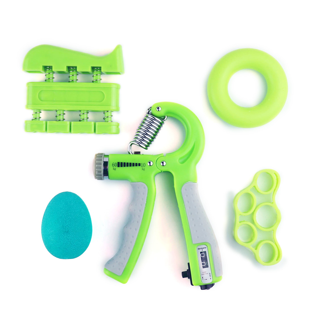 

5pcs Heavy Gripper Set Hand Exerciser Grip Wrist Strength Training, Green, 501 Original