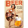 Girl Beer - Metal Tin Signs(8*12Inch/12*16Inch) - Bar