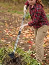 2 in 1 Garden Hoe with Tiller Cultivator Rake Lightweight Hoes Weeding Rake with Long Handle for Fast Grass Removal Cultivating Loosen Soil