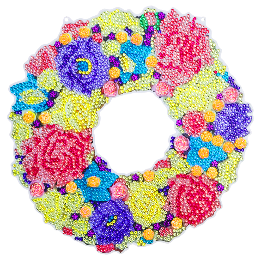 

Flower Wreath with Chain - 5D DIY Craft 23*23CM, 501 Original