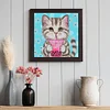 >SALE<5D DIY Partial Special Shaped Drill Diamond Painting Cat Kit Home Decor (YXC255)