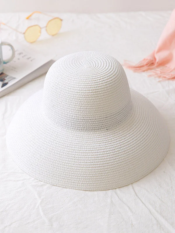 Leisure Long-Brim Sun-Protection Straw Hat