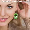 3 Paare Skelett-DIY-Diamantbemalung Ohrring, doppelseitig f&uuml;r weibliche M&auml;dchen gesetzt