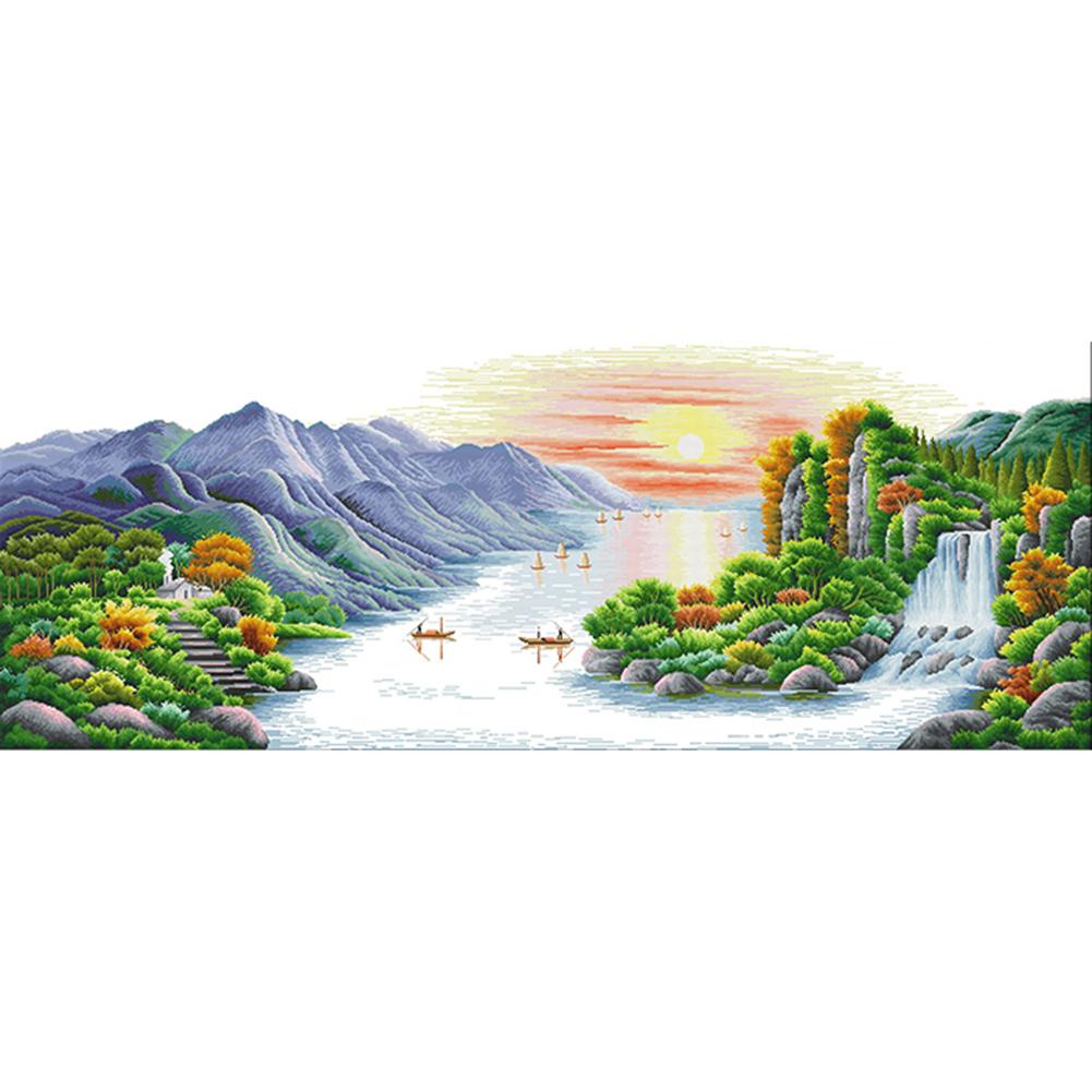

Picturesque - 14CT Stamped Cross Stitch - 151*60cm, 501 Original