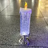 LED Christmas Candles Decoration Gift Rechargeable With Glitter