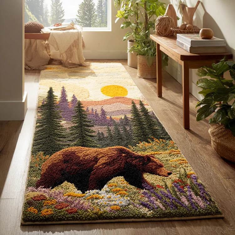 Bear In Forest Runner Carpet NCU0HH940