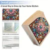 Acrylic Mandala Diamond Painting Paper Towel Napkin Holder for Home Art Crafts