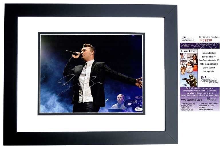 Sam Smith Signed - Autographed Pop Singer 11x14 inch Photo Poster painting FRAMED - JSA COA