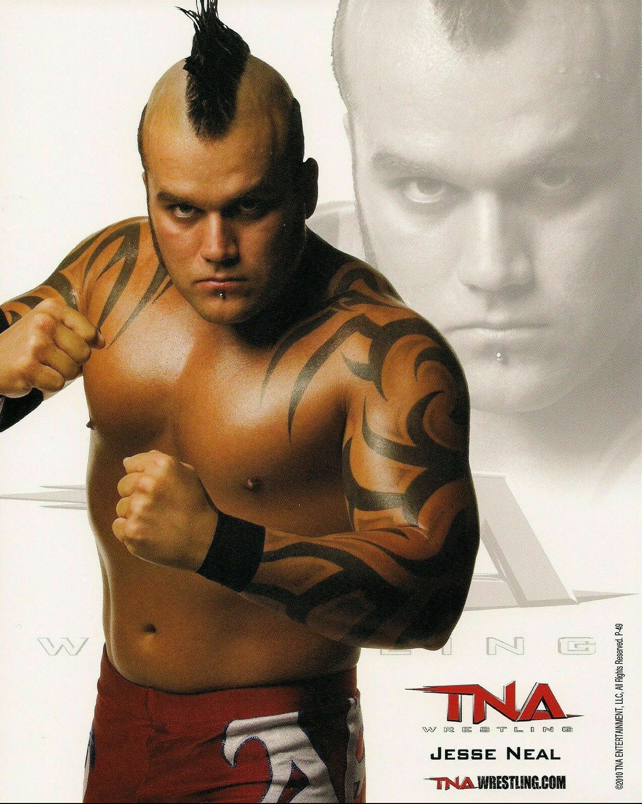 TNA JESSE NEAL P-49 OFFICIAL LICENSED 8X10 PROMO Photo Poster painting