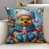 Winnie The Pooh - 11CT Stamped Cross Stitch Pillowcase 45*45cm