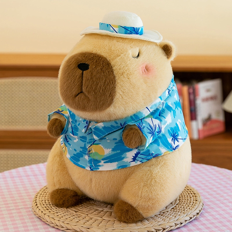 Summer New Kapibala Sports Doll Pink Capybara Plush Toy Girls Capybara Doll