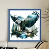 Silhouette Eagle-11CT Stamped Cross Stitch 50*50cm/19.69*19.69in